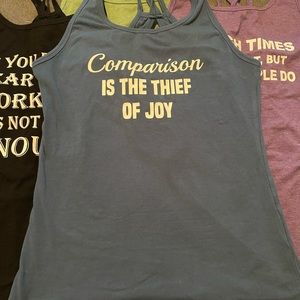 CVG open back workout shirt. NWOT